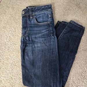 American Eagle Outfitters Dark Blue High Rise Jeggings